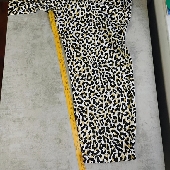 J Crew Leopard Print Cropped Tie Waist Linen Blend Relaxed Pants Size 14 - Picture 11 of 15